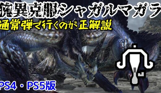 【PS4・PS5版】傀異克服シャガルマガラは通常弾が正解？装備紹介あり【ライトボウガン】【モンハンライズ：サンブレイク】