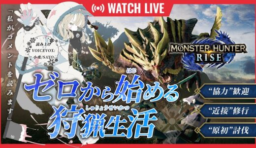 【MHRS】ゼロから始める狩猟生活【モンスターハンターライズ：サンブレイク】【PC版】
