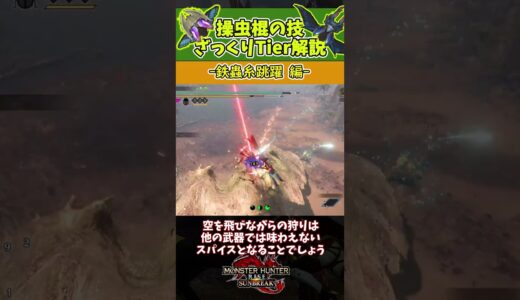 操虫棍技Tier-鉄蟲糸跳躍-【モンハンライズ】【サンブレイク】