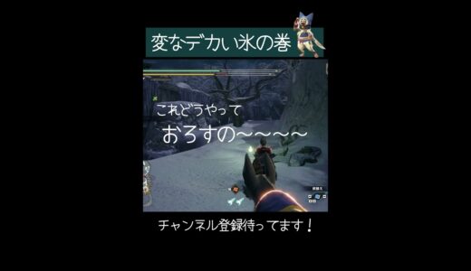 つまらぬものを拾ってしまった😑🧊🧊 #モンハン #モンハンライズ #サンブレイク #ゲーム女子 #monsterhunter #shorts
