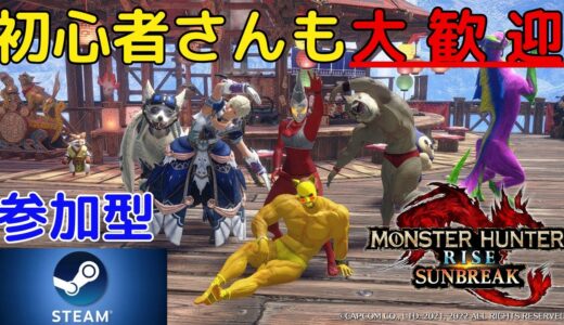 【モンハンライズ サンブレイク】steam版 参加型 やっと治った