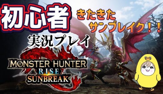 【モンスターハンターライズサンブレイク】初心者実況🔰～ついにきた！サンブレイク！～