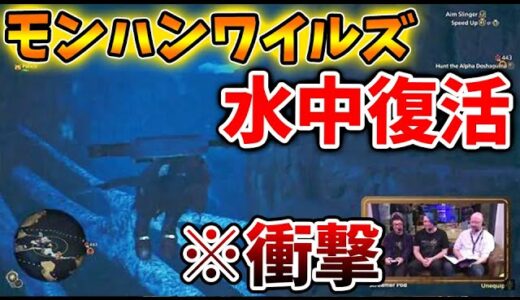 【モンスターハンターワイルズ】緊急速報！水中復活が公式情報でガチで確定へ、、、、一方で水中戦＆ラギアクルスは？【モンハンワイルズ/モンハンサンブレイク/モンハンライズ/最新作/攻略