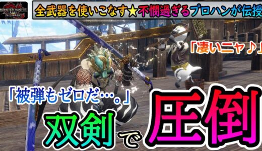 【サンブレイク 双剣 立ち回り】基礎～上級テクニックまで伝授‼双剣の立ち回りをプロハンが丁寧に徹底解説♪初心者にもわかりやすい武器指南動画♪～モンハンライズ サンブレイク☆攻略～