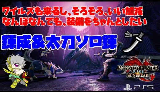 【MHR SB】PS版モンハンライズサンブレイク 防具錬成＆ソロ錬♬ #shorts #mhrsb #mhr #モンハン #太刀