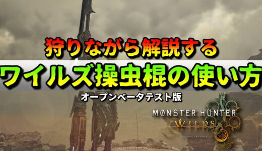 狩りながら解説するモンハンワイルズ操虫棍〜とりあえず、使いたい方々へ〜【モンハンワイルズ体験版/MHWilds】