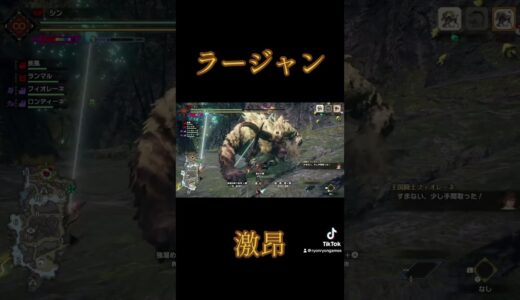 [mhrise]激昂ラージャンvsラージャン[モンハンライズ]#shorts#short