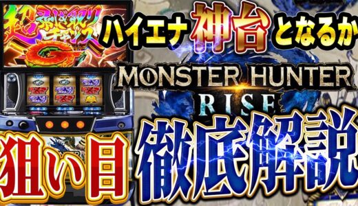 【スマスロモンハンライズ】ハイエナ界の神台となれるか！？狙い目・打ち方・攻略法を元パチプロが徹底解説！！