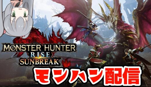 【モンハン】今さらモンスターハンターライズで遊ぶ配信【サンブレイク】