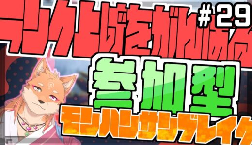 【参加型・モンスターハンターライズサンブレイク（switch版）】怪異レベル300になったけど、ランク上げはまだまだ先ｗ　part29