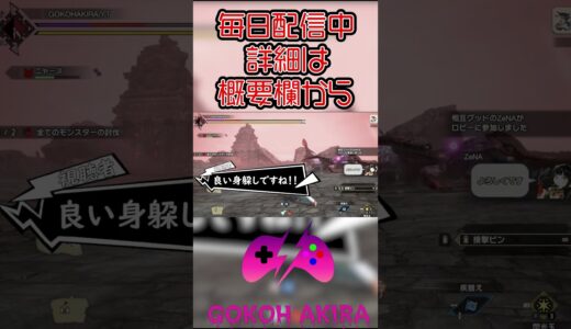 制限時間ギリギリの所で師匠登場！？【モンスターハンターライズサンブレイク】　#shorts 　#モンスターハンターライズサンブレイク