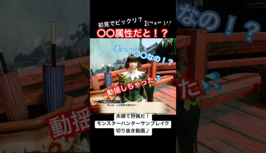 意外性にビックリ! #ゲーム実況 #モンハン #モンハンライズ #モンハンサンブレイク