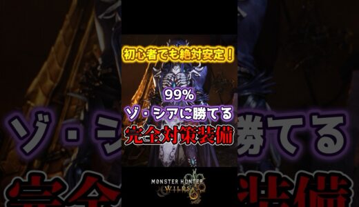 【絶対ゾ・シアが倒せる！】初心者でも絶対安定するゾ・シア完全対策防具【モンハンワイルズ】