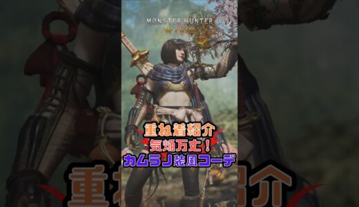 【モンハンワイルズ】気焔万丈！カムラノ装風コーデ【重ね着紹介】