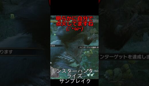 [ネタバレあり]アンジャナフ自己点火事件　#モンスターハンターライズサンブレイク