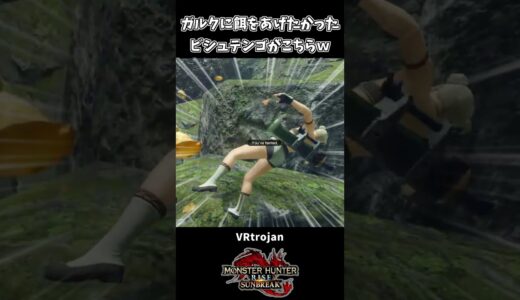 ガルクの為に柿を投げつけてくるビシュテンゴがこちらｗｗ【モンハンサンブレイク】