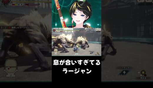 【モンハン】完璧なコンビネーションを決めるラージャン【MHR:SB】#モンハン 　　＃太刀　 #mhrise 　 #shorts　＃ラージャン