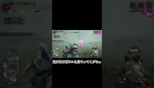 【MHライズサンブレイク】お前が一番素人だよ#ゲーム  #ゲーム実況  #実況  #モンスターハンターライズサンブレイク  #モンスターハンター  #shorts   #short