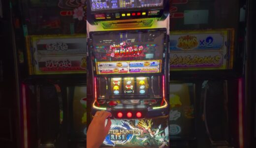気づいたらネコがライオン持ってました💦　モンハンライズ　#パチスロ #スマスロ #フリーズ