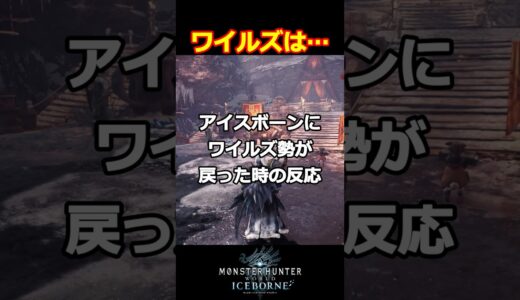 【MHWIB】アイスボーンにワイルズ勢が戻った時の反応