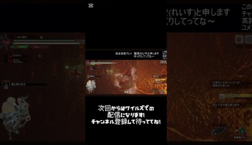 【初マガイマガド戦勝利!!!】動き分からんかったのに初見で勝てたぞ！ #YouTube #shorts #モンスターハンター #モンハン  #MhRise #ライズ #サンブレイク #ワイルズ