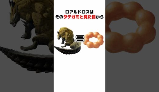 【モンハン】ロアルドロスの生態とトリビアを解説#monsterhunter #モンハン解説 #モンハンライズ #mh3g