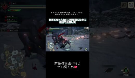 #モンハンライズ  いい攻撃当てられたのに、前後で台無し！！  #切り抜き #ショート #shorts