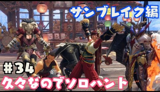 久々すぎる狩り活動【モンスターハンターライズサンブレイク / 初見プレイ】 #おやすみvtuber #34