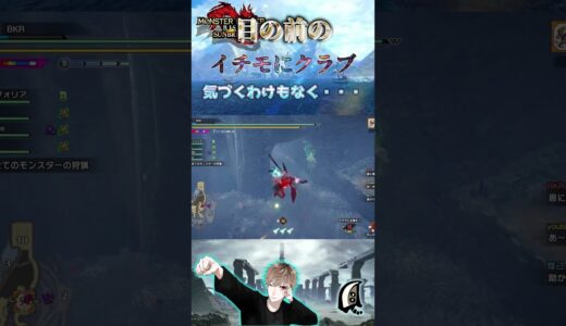 突然飛ばされる大剣使い・・・・　【モンハンサンブレイク】【MHRS】【モンハンライズ】#shorts #モンハン