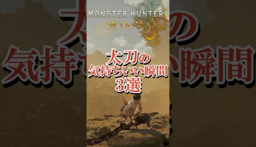 【太刀】モンハンワイルズ 気持ちいい瞬間『モンスターハンターワイルズ』  #monsterhunterwilds  #モンハン #shorts