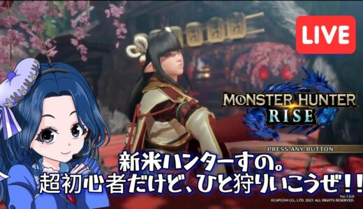 超初心者によるモンハン練習！大剣で攻撃当てたい！笑【初心者モンハンライズ】