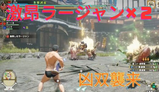 【モンハンライズ：サンブレイク】7歳児(STR)と💥激闘！激おこラージャン2体との死闘💥【傀異討究クエスト】 ep057