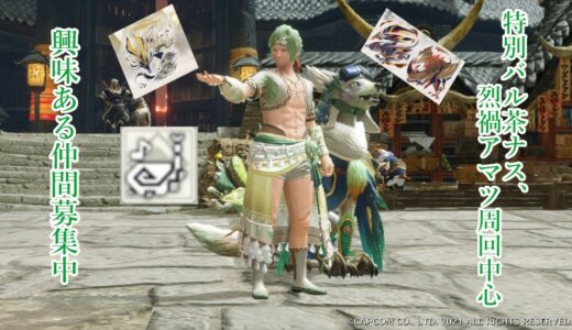 【MHR:SB Switch版】狩猟笛のんびり日記【モンスターハンターライズサンブレイク】