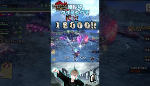 絶妙な眠らせからの推定１８０００ダメージ!!　【モンハンサンブレイク】【MHRS】【モンハンライズ】#shorts #モンハン