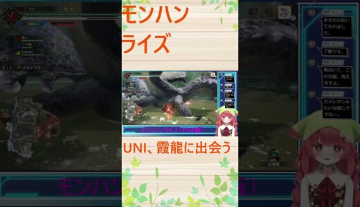 【モンスターハンターライズ：サンブレイク】UNI、霞龍に出会う #mhrise #モンスターハンター #ゲーム実況 #切り抜き #vtuber #shorts