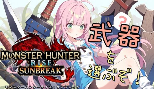 【switch版】モンハンライズ・サンブレイク　武器選び