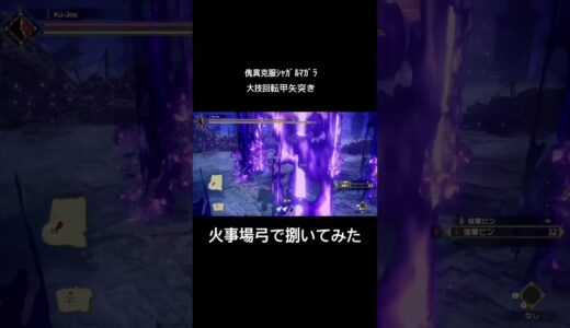 傀異克服ｼｬｶﾞﾙﾏｶﾞﾗ 大技回転甲矢突き モンハンライズサンブレイク 弓