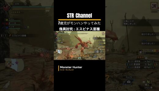 【モンハン】7歳児(STR)と傀異研究Lv207 エスピナス亜種💥の討伐‼️【傀異討究クエスト】