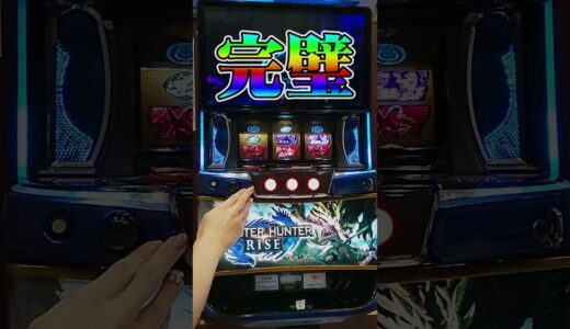 【Lモンスターハンターライズ】スロ未経験女子3人が目押ししてみた！#モンハン #カプコン #スマスロ