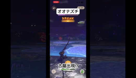 古龍出現!?モンハンNowに隠し要素で出現したオオナズチ!?異次元に取り残される太刀ハンターとクロックアップする弓ハンターwバグなう！※ネタ動画です#shorts