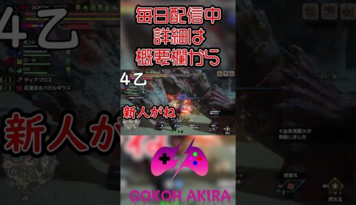 予想だにしない結末が・・・【モンスターハンターライズサンブレイク】　#shorts  #shortsvideo  #shortsfeed #モンハン