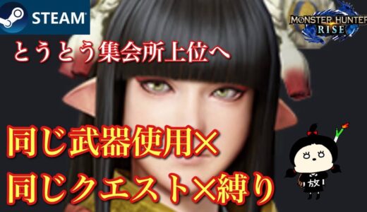【モンハンライズsteam版】装備ほとんど作れずいよいよ上位、、いささか絶望感な今日この頃、でも気合で頑張ります！！#モンスターハンターライズ