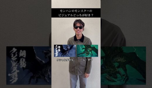 【モンハン】モンスターのビジュアル、どっちが好き？ #モンハン #モンハンワイルズ #モンハンライズ #モンハンサンブレイク #モンハンワールド #モンスターハンター